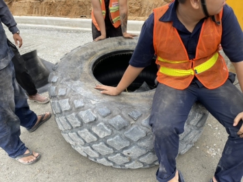 Vá vỏ lưu động, vá vỏ xe lu rung,0942,922,532