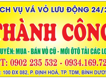 Vá vỏ lưu động, kích bình, mua bán vỏ cũ 24/24 khu vực bình dương 0902235532