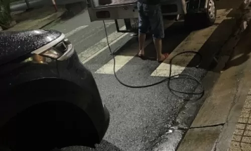 Vá vỏ lưu động, đường Nguyễn văn linh 